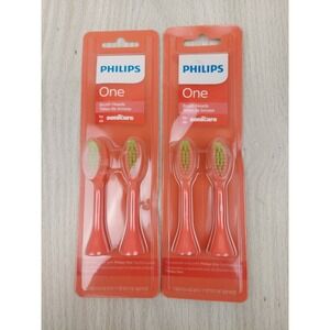 Philips One by Sonicare Replacement Brush Heads Miami Coral 2 Packs 4 total New